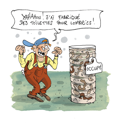 tour à vers de terre