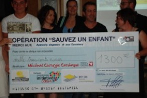 cheque operation sauvez un enfant