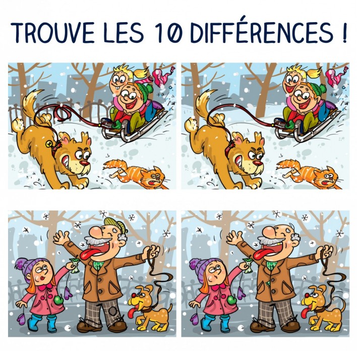 trouve les 10 différences