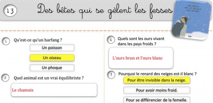 des bêtes qui se gèlent les fesses